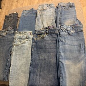Girls jeans size 12  (6 pairs)